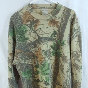 Jerzees Outdoors Long Sleeve Tree Print Camo